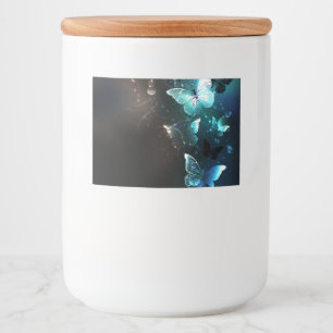 Etiqueta Para Comida Mariposas nocturnas