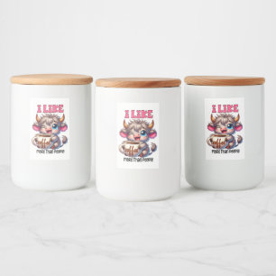 Etiqueta Para Comida Me Gusta Más el Café que la Gente 