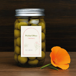 Etiqueta Para Comida Mediterranean & Elegant