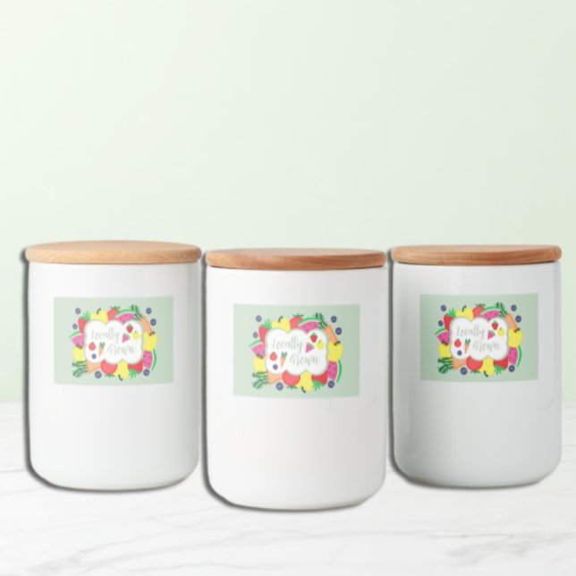 Etiqueta Para Comida Mercado de agricultores locales (Subido por el creador)