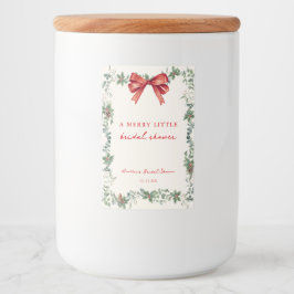 Etiqueta Para Comida Merry Little Christmas Bridal Shower Favor Labels
