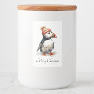 Etiqueta Para Comida Merry Puffin, personalizado