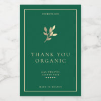 Mínima Hoja de Planta Verde Cazador Oro Simple