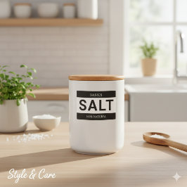 Etiqueta Para Comida Minimalist Salt Label for Containers