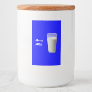 Etiqueta Para Comida Mmm MILK