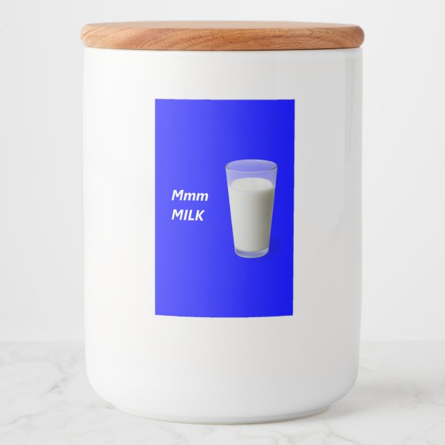 Etiqueta Para Comida Mmm MILK (Anverso)