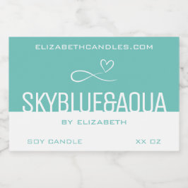 Etiqueta Para Comida Moderna, elegante, sencilla y sencilla Vela Verde 