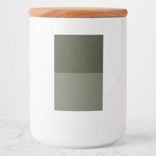 Etiqueta Para Comida Moss Green Top Label Jar - Bulk de Personalizable