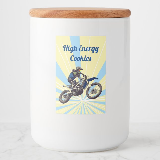 Etiqueta Para Comida Motocross (Anverso)