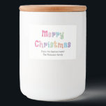 Etiqueta Para Comida Multicolor Merry Christmas Food Container Labs<br><div class="desc">Etiquetas Multicolor de Contenedores de Comida de Navidad,  por favor,  personaliza usando la plantilla de personalización en línea,  según sea necesario,  antes de pedir algunas de estas etiquetas festivas de bonito.</div>
