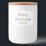 Etiqueta Para Comida Multicolor Merry Christmas Food Container Labs<br><div class="desc">Etiquetas Multicolor de Contenedores de Comida de Navidad,  por favor,  personaliza usando la plantilla de personalización en línea,  según sea necesario,  antes de pedir algunas de estas etiquetas festivas de bonito.</div>