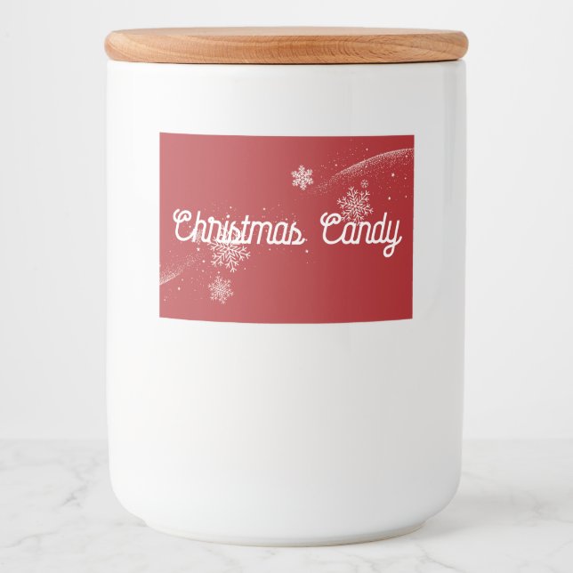 Etiqueta Para Comida Navidades Candy (Anverso)