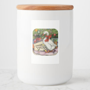 Etiqueta Para Comida Navidades Goose