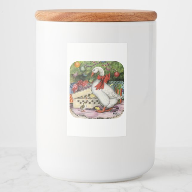 Etiqueta Para Comida Navidades Goose (Anverso)