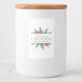 Etiqueta Para Comida Navidades modernos