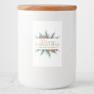 Etiqueta Para Comida Navidades modernos