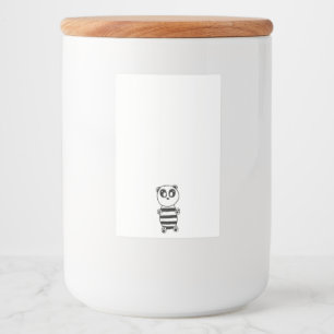 Etiqueta Para Comida Niños Panda 