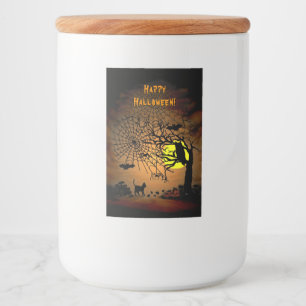 Etiqueta Para Comida Noche de Halloween, ¡Feliz Halloween!