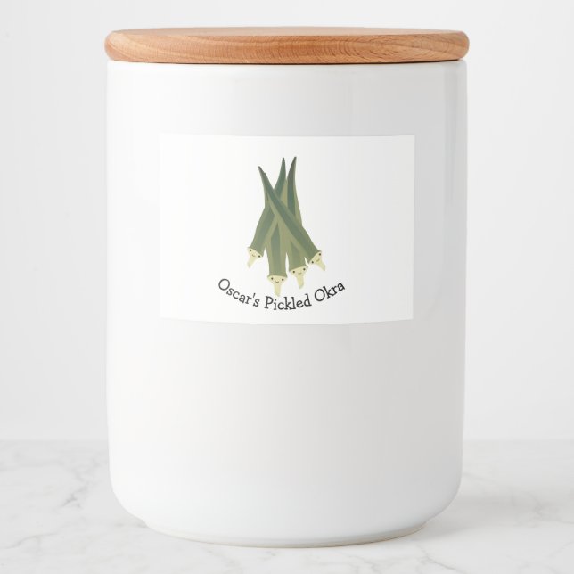 Etiqueta Para Comida Okra (Anverso)