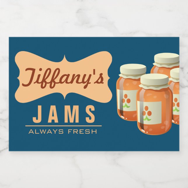 Etiqueta Para Comida Orgánico natural | Naranja Marmalade | Atascos hec (Etiqueta única)