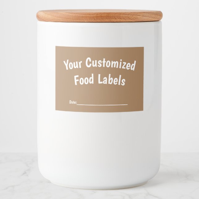 Etiqueta Para Comida Pantería casera, artesanal, casera (Anverso)