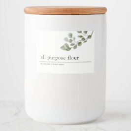 Etiqueta Para Comida Pantería verde