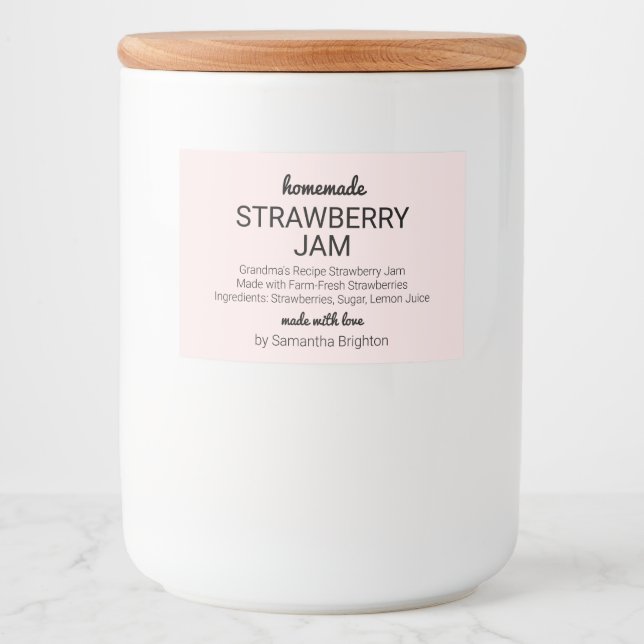 Etiqueta Para Comida Pantry Mason Jar (Anverso)