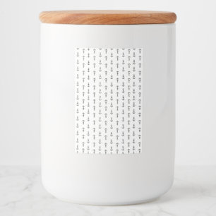 Etiqueta Para Comida Patrón de anclaje