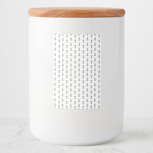 Etiqueta Para Comida Patrón de anclaje (Anverso)