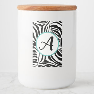 Etiqueta Para Comida Patrón de cebra