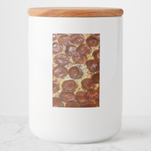 Etiqueta Para Comida Pepperoni Pizza
