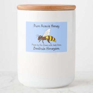 Etiqueta Para Comida Personalizado Abeja Acacia Honey Jar Labels