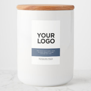 Etiqueta Para Comida Personalizado Corporate Business Logo Textos Profe