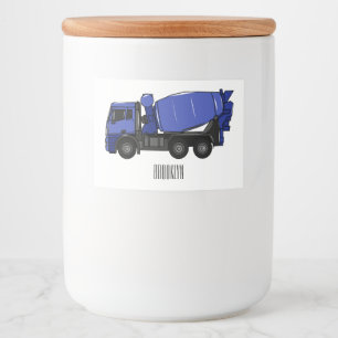 Etiqueta Para Comida Personalizado de camión de transporte de mezcla de