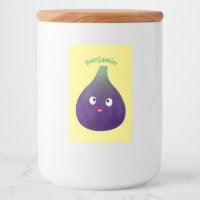 Personalizado de fruta púrpura feliz