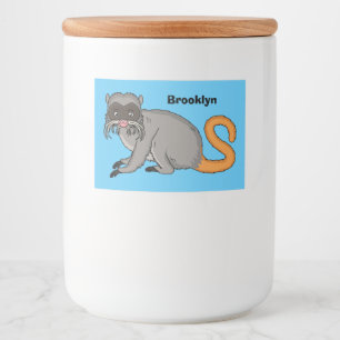Etiqueta Para Comida Personalizado de ilustracion del emperador cutto T