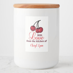 Etiqueta Para Comida Personalizado desde la cocina de