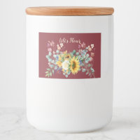 Personalizado Sunflower Storage
