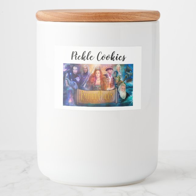Etiqueta Para Comida Pickle Cookies Jar (Anverso)