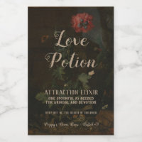 Poción de amor de vintage apothecary personalizada