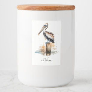 Etiqueta Para Comida Poise of the Pelican