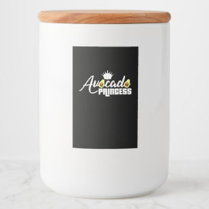 Etiqueta Para Comida Princesa de aguacate
