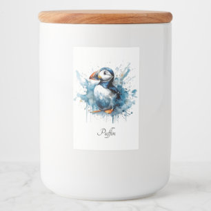 Etiqueta Para Comida Puffin Splash, personalizado