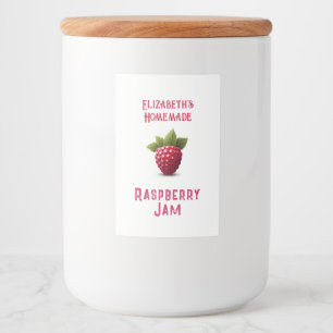 Etiqueta Para Comida Raspberry Jam