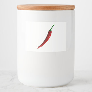 Etiqueta Para Comida Red Chili Pepper