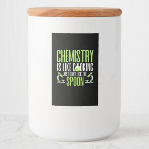 Etiqueta Para Comida Regalo científico La Química Es Como La Cocina