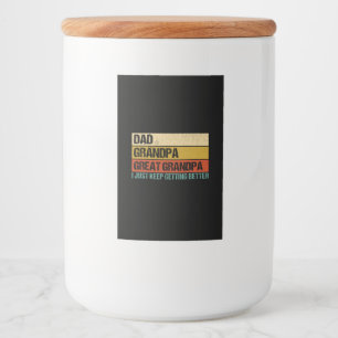 Etiqueta Para Comida Regalo del Día del Padre de los Hombres de los Abu