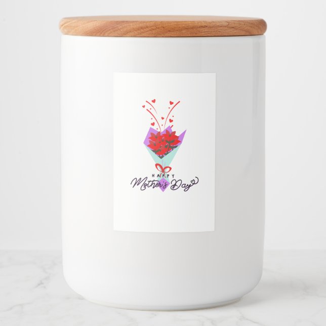 ETIQUETA PARA COMIDA REGALO DÍA DE LA MADRE (Anverso)