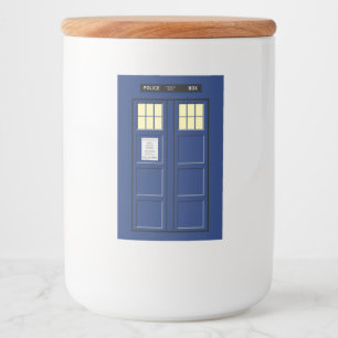 Etiqueta Para Comida Reino Unido - Policía Azul - Casilla 1