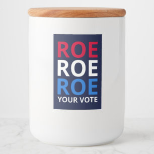 Etiqueta Para Comida Roe Tu Voto I
